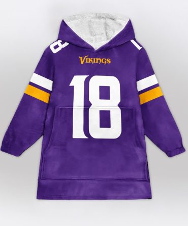 J.J 18 Minnesota Football Unisex Blanket Hoodie