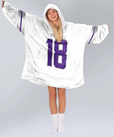 J.J 18 Minnesota Football Unisex Blanket Hoodie