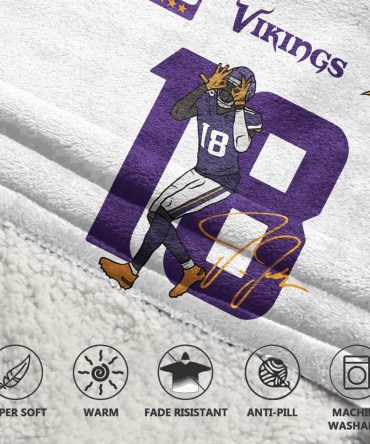 J.J 18 Minnesota Football Unisex Blanket Hoodie
