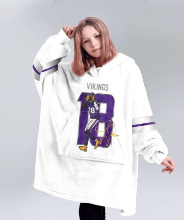 J.J 18 Minnesota Football Unisex Blanket Hoodie
