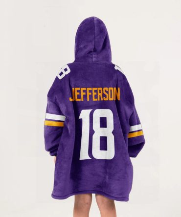 J.J 18 Minnesota Football Unisex Blanket Hoodie