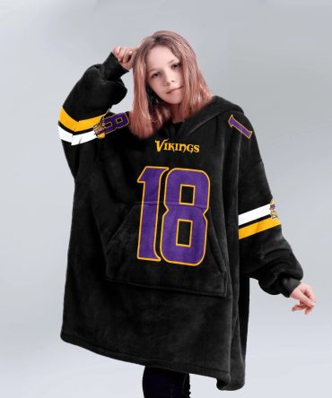 J.J 18 Minnesota Football Unisex Blanket Hoodie