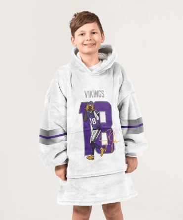 J.J 18 Minnesota Football Unisex Blanket Hoodie