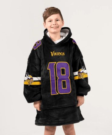 J.J 18 Minnesota Football Unisex Blanket Hoodie