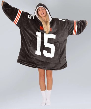 Captain J.F 15 Cleveland Football Unisex Blanket Hoodie