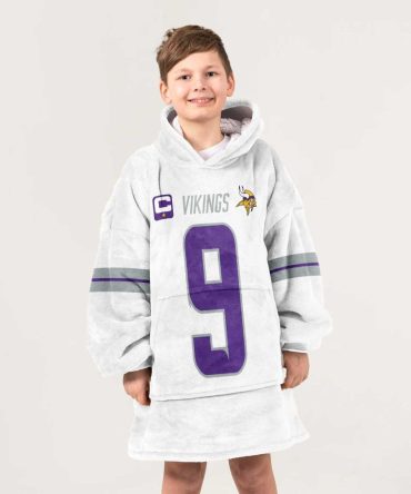 Captain J.J.M 9 Minnesota Football Unisex Blanket Hoodie