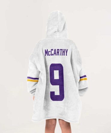 Captain J.J.M 9 Minnesota Football Unisex Blanket Hoodie