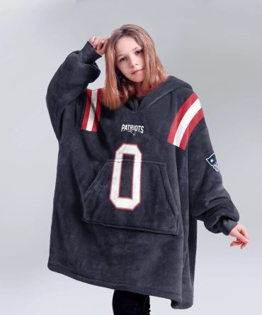 C.G 0 New England Football Unisex Blanket Hoodie