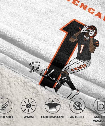 J.C 1 Cincinnati Football Unisex Blanket Hoodie