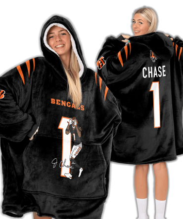 J.C 1 Cincinnati Football Unisex Blanket Hoodie
