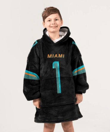Captain T.T 1 Miami Football Unisex Blanket Hoodie