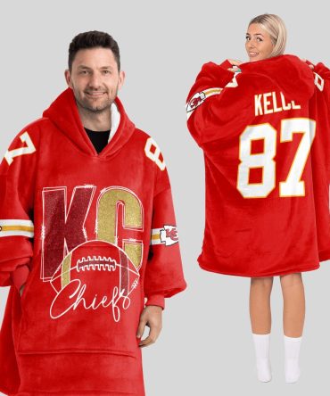 T.K 87 Kansas City Football Unisex Blanket Hoodie