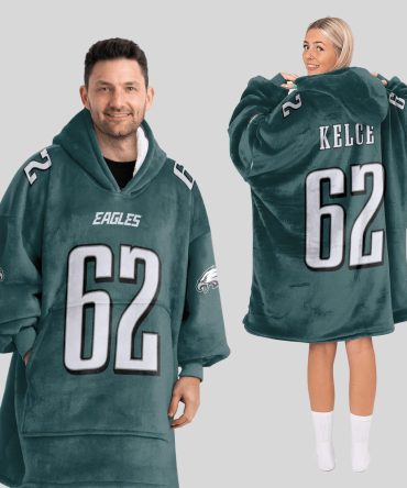 J.K 62 Philadelphia Football Unisex Blanket Hoodie