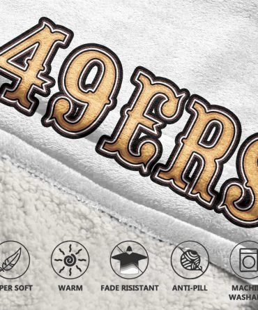 San Francisco Football Unisex Blanket Hoodie