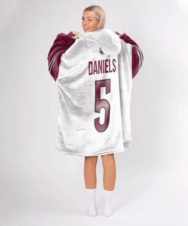 J.D 5 Washington Football Unisex Blanket Hoodie