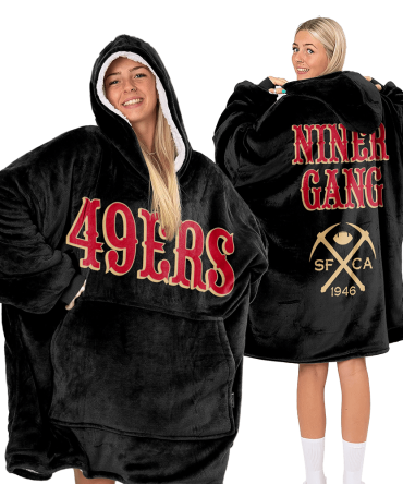 San Francisco Football Unisex Blanket Hoodie