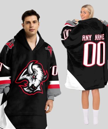 Buffalo Sabres Blanket Hoodie Custom Name And Number