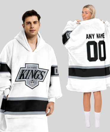 Los Angeles Kings Blanket Hoodie Custom Name And Number