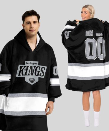 Los Angeles Kings Blanket Hoodie Custom Name And Number