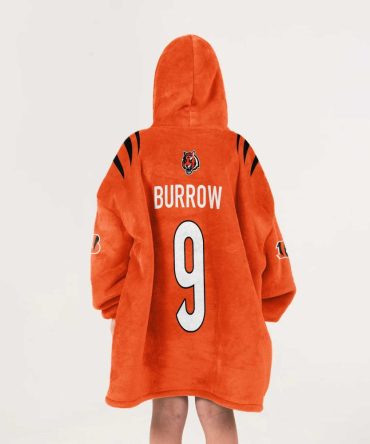 J.B 9 Cincinnati Football Unisex Blanket Hoodie