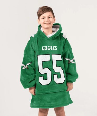 B.G 55 Philadelphia Football Unisex Blanket Hoodie