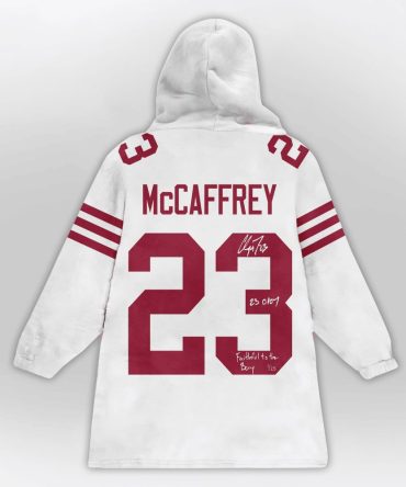 Autographed C.M 23 San Francisco Football Unisex Blanket Hoodie