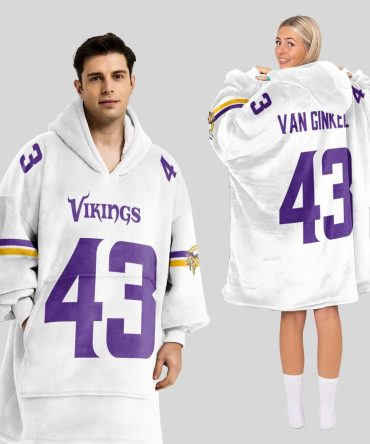 Minnesota Vikings Van Ginkel Unisex Blanket Hoodie