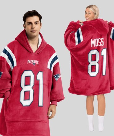R.M 81 New England Football Unisex Blanket Hoodie