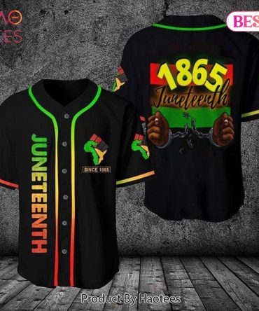 Celebrate Freedom: Juneteenth 1865 Baseball Jersey – Bold African Pride Design