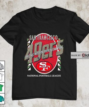 1992 San Francisco 49Ers Nfc Western Division Champions Shirt