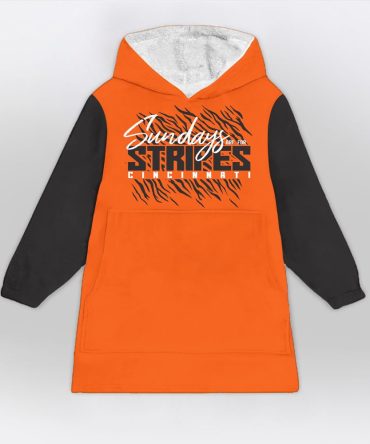 Sundays Are For Stripes Blanket Hoodie