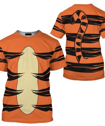 Dn T-Shirt Tigger Winnie The Pooh Costume T-Shirt Orange Unisex Adults New Release
