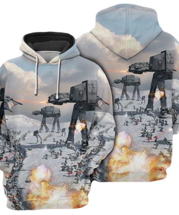 Star Wars Hoodie Battle Of Hoth At-At Hoodie Colorful Unisex