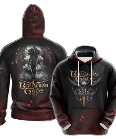 Baldur'S Gate Hoodie Baldur'S Gate 3 Mind Flayer T-Shirt Black Unisex