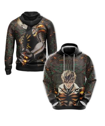 One Punch Man Hoodie Genos New Form Graphic T-Shirt Black Unisex