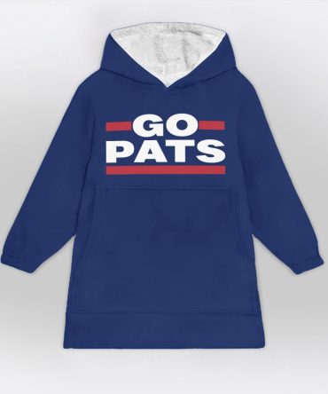 Go Pats Blanket Hoodie