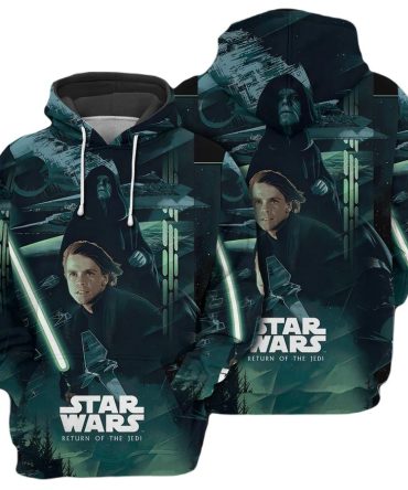 Sw Hoodie Anakin Skywalker Return Of The Jedi Hoodie Green Unisex