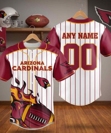 Nfl Arizona Cardinals, Specialized Design In Varsity Baseball Jersey Limited Edition