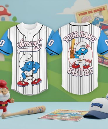 Custom Smurfs Baseball Jersey - Personalize With Your Name & Number!