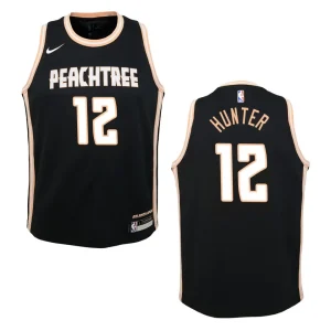 Youth Hawks #12 De'Andre Hunter City Jersey - Black - Alzaintravels