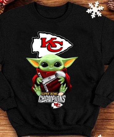2021 Shirt Kansas City Chiefs Baby Yoda Star Wars Super Bowl Liv Champions Football Team Dad Mon Kid Fan Gift T-Shirt