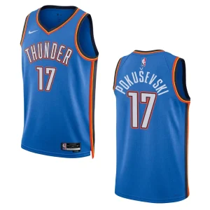 Aleksej Pokusevski Blue Icon Edition 2022-23 Oklahoma City Thunder Swingman Jersey - Alzaintravels