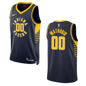 Bennedict Mathurin Navy Icon Edition 2022-23 Indiana Pacers Swingman Jersey - Alzaintravels