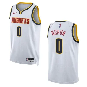 Christian Braun White Association Edition 2022-23 Denver Nuggets Swingman Jersey - Alzaintravels