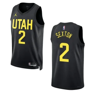 Collin Sexton Black Statement Edition 2022-23 Utah Jazz Swingman Jersey - Alzaintravels