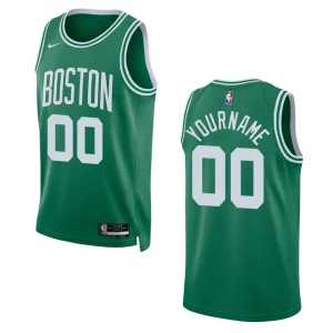 Custom Kelly Green Icon Edition 2022-23 Boston Celtics Swingman Jersey - Alzaintravels
