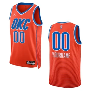 Custom Orange Statement Edition 2022-23 Oklahoma City Thunder Swingman Jersey - Alzaintravels