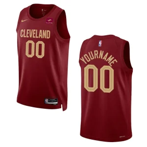 Custom Wine Icon 2022-23 Cleveland Cavaliers Swingman Jersey - Alzaintravels