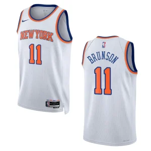 Jalen Brunson White Association Edition 2022-23 New York Knicks Swingman Jersey - Alzaintravels