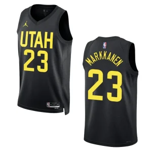 Lauri Markkanen Black Statement Edition 2022-23 Utah Jazz Swingman Jersey - Alzaintravels
